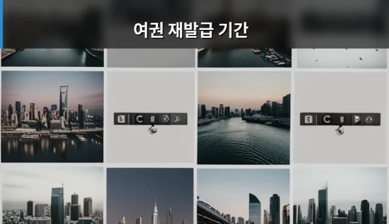 여권 재발급 기간 및 온라인 신청 주의사항 총정리
