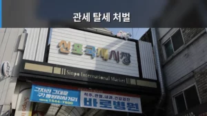 관세 탈세 처벌 기준과 해외 직구 주의사항 총정리